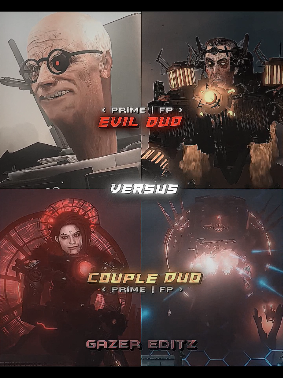 Evil duo vs Couple duo #skibiditoilet #deathbattle #edit #foryoupage #fyp 