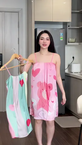 Váy lụa tui mặc chất mát lắm #xuhuong #thoitrangnu #vayngulua 
