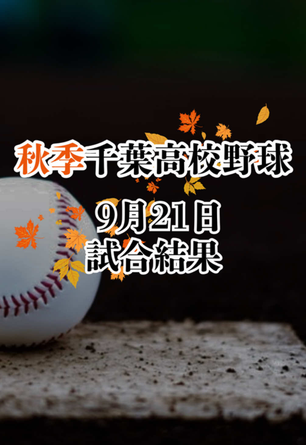 第78回 秋季千葉県高校野球大会 9月21日の試合結果 どの試合も白熱したと思いますが、個人的に興奮したのは習志野🆚成田の一戦⚾️ 6回までノーヒットに抑えられていた習志野が6点差を残り3イニングで追いつき流れを掴んだように思えたものの、延長TBで成田が一挙8得点！ その裏習志野は6点返すもあと一歩及ばず。 10回表の成田高校の応援席盛り上がってました！ DMもらえれば行くので撮影と共に一緒に応援させてください📣 #高校野球応援 #高校野球ファン #千葉県高校野球 #習志野高校 #fyp 