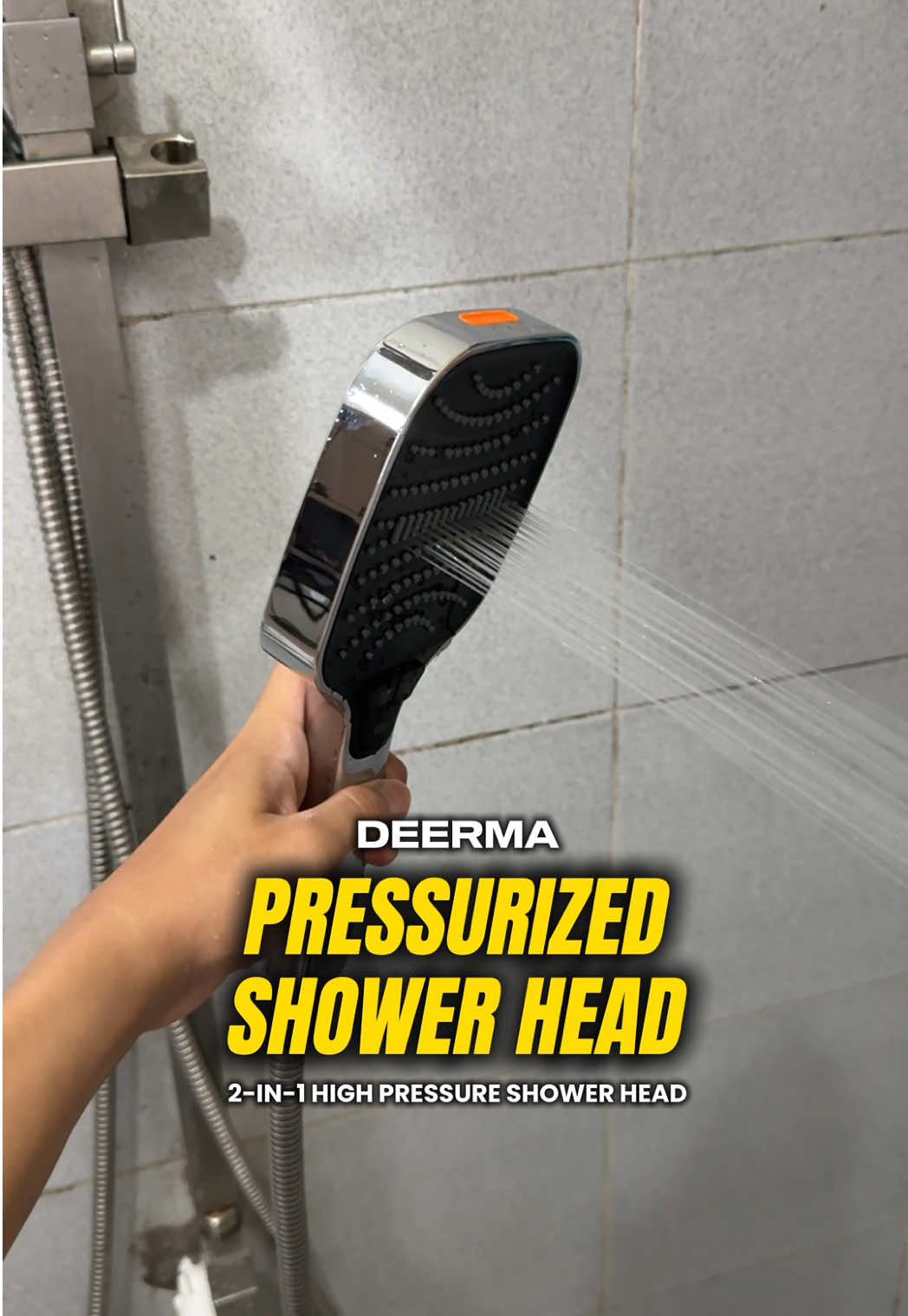 Pressurized Shower Head 7 mode + 1 Spray Jet 💦 PH-DEM-HS01 @Deerma Philippines #deerma #deermaphilippines #deermahs01 #showerhead #pressurizedshowerhead 