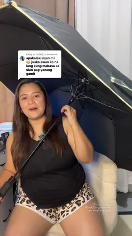 Replying to @DONAᥫ᭡ yes perfect talaga to mi para iwas basa sa ulan ☔️#umbrella #bigumbrella 