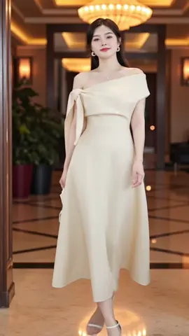 Đầm Váy Nữ Buộc Nơ Thiết Kế #vaynu #vaytrevai