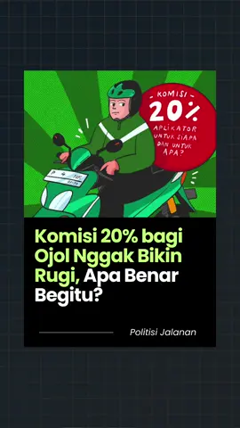 Banyak yang kira 20% komisi ojol disikat habis sama platform. Faktanya? Sebagian besar dipakai buat teknologi, subsidi ongkir, dan layanan pelanggan. Sisanya malah balik ke driver lewat insentif, asuransi, dan program kesejahteraan.  #ojol #ojoltiktok @Gojek Indonesia @Grab Indonesia 