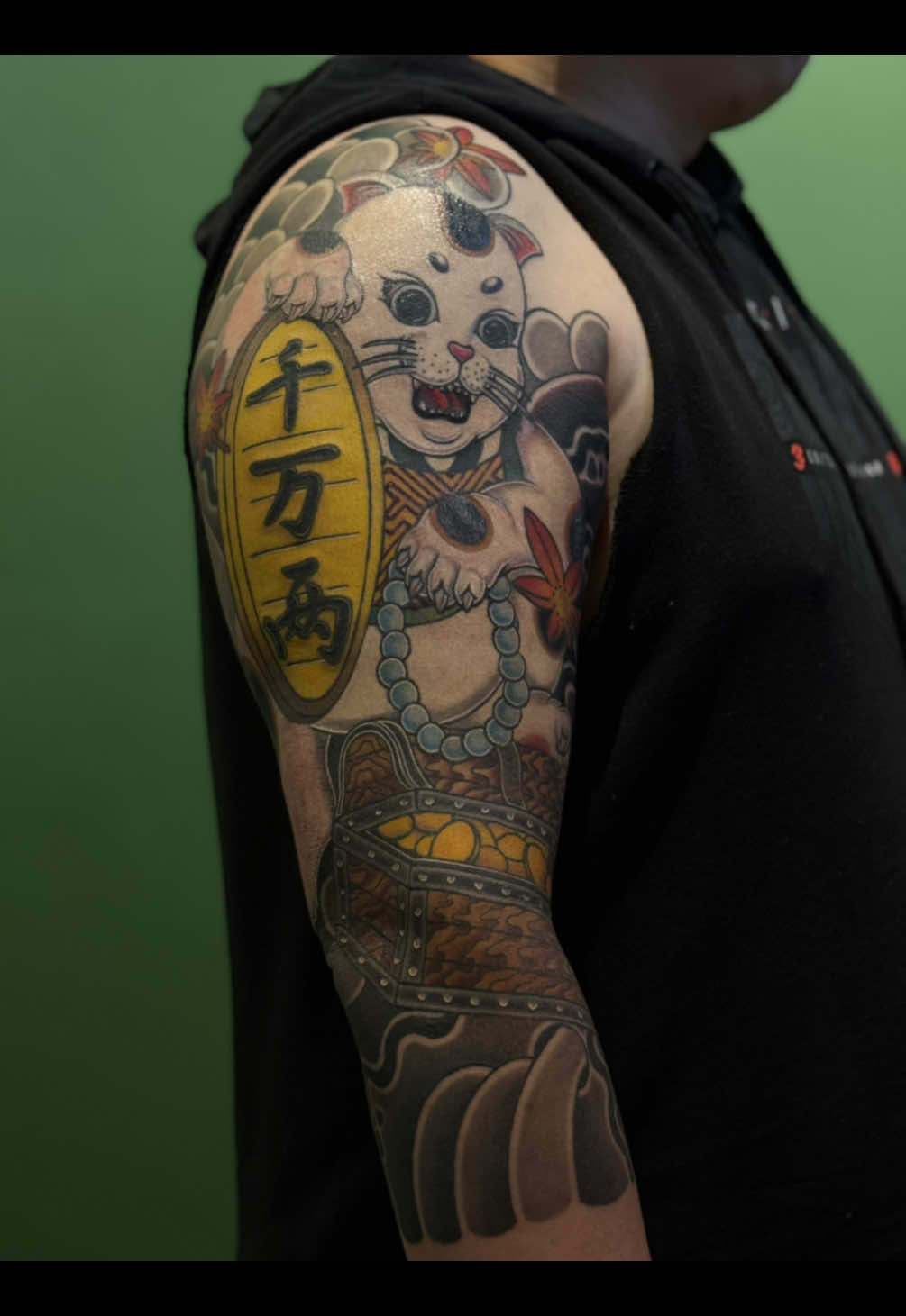 畢業快樂🫡下趟銜接胸口 #墨所刺青 #熱門推薦 #日式傳統 #tattoostudio #japantattoo 