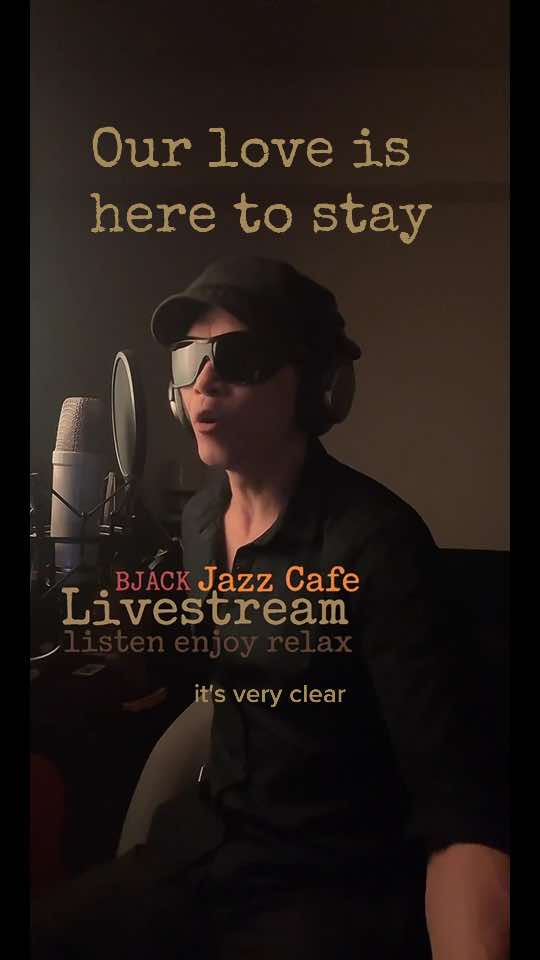 BJACK Livestream Jazz Cafe 🎙️😎☕️♥️✨ Our Love is here to stay #jazz #singer #livejazz  #tiktoklive #livehighlights 