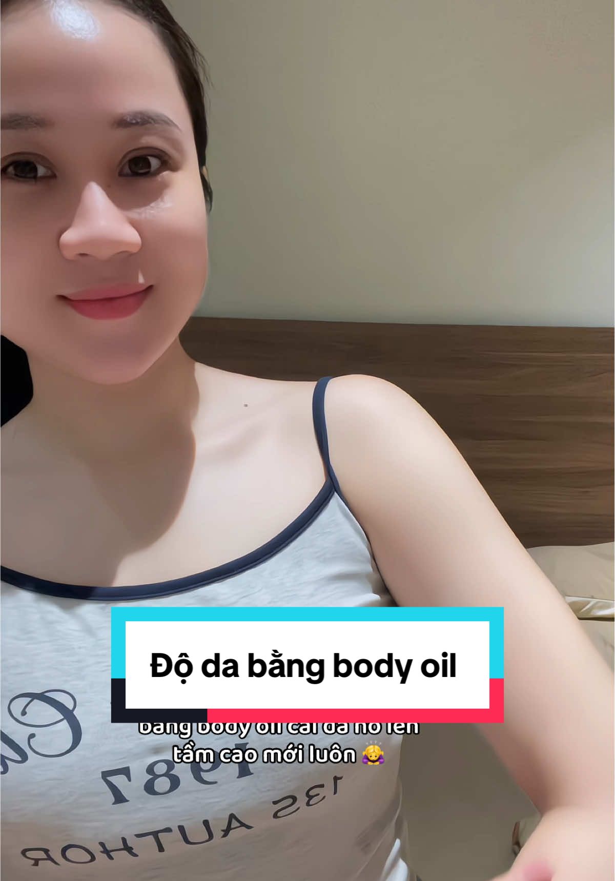 Nó bóng mà nó mướt mịn lắm luôn #baubebanbot #bodycare #bodycareroutine #oilbha 