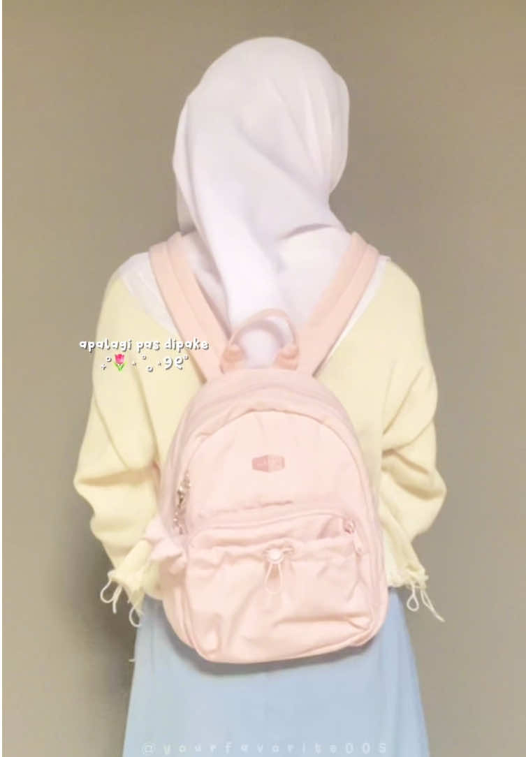 nemu minibackpack cantik bangett, lumayan muat banyak buku & printilan lainnya😣💗🫶🏻✨#fyp #backpack #minibackpack #tassekolah #backtoschool 