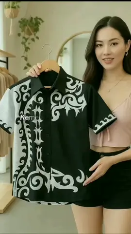 Kemeja batik lengan pendek adem 🥰 #batik  #batiklenganpendek  #batikfuring 