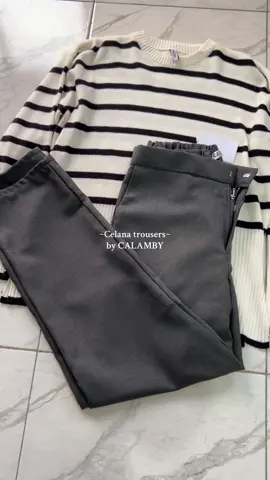Celana trousers by calamby✨ #celanawanita #trousers #trousersoutfit #outfitideas #outfit 