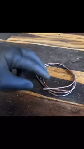Making cuban bracelet from copper #bracelet #copper #jewellery #handmadejewelry #handmadegifts 