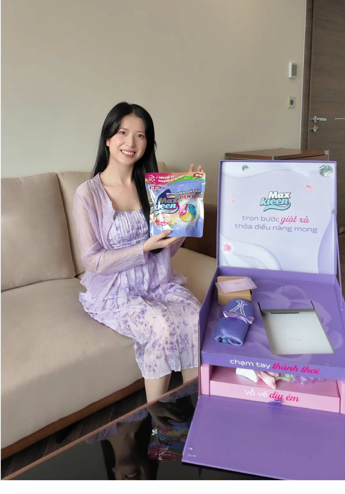 Chăm chút và yêu bản thân từ những điều nhỏ nhất nhờ hộp quà MaxKleen này nè 💜  #MaxKleen #ComboMaxKleenMaxCare #TronBuocGiatXa #ThoaDieuNangMong #nhuthao 