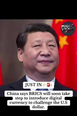 JUST IN⚡🚨: China says BRICS will soon take step to introduce digital currency to challenge the U.S dollar. #foryou #trend #fyp #creatorsearchinsights #trendingvideo 