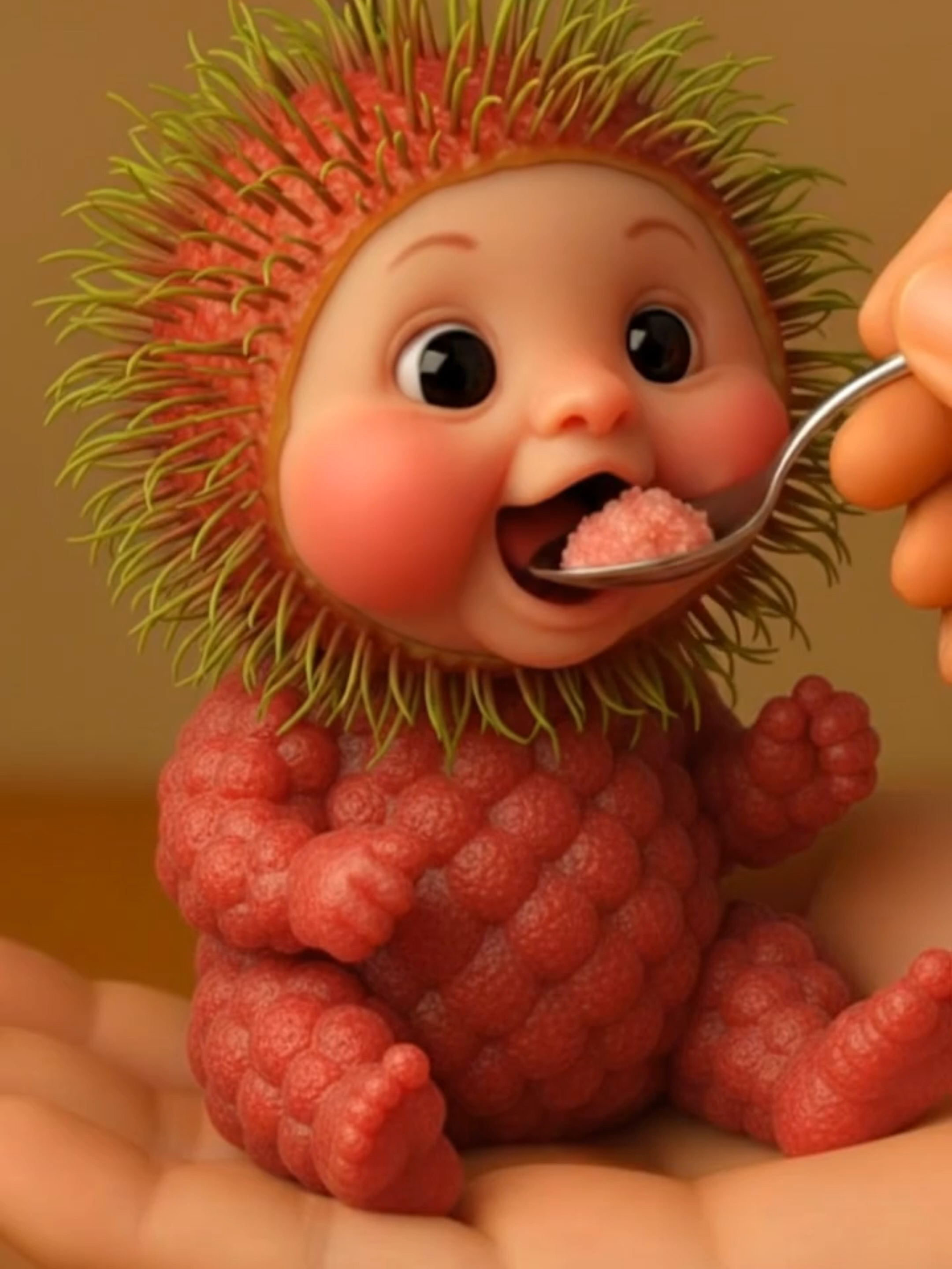 Baby Fruit eating ASRM #funnytiktok #babykiwi🥝 #asmr #baby