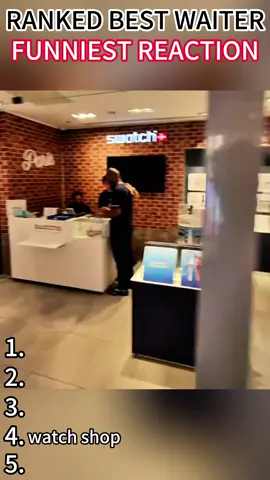 RANKED BEST WAITER FUNNIEST REACTION #funny #prank 