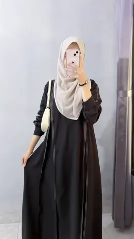 Cobain beli 1 pasti ketagihan😍🖤 #gamis #dress #ootdhijab 