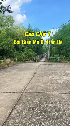 Cầu chữ T, bãi biển Mỏ Ó, Trần Đề #canhdep #mientayquetoi #xuhuong #trande #moo 