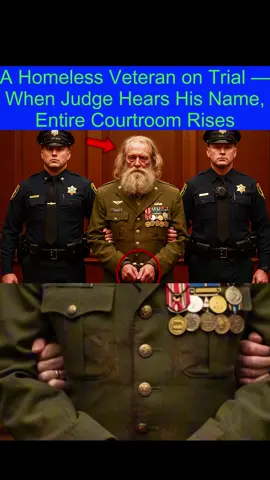 A Homeless Veteran on Trial — When Judge Hears His Name, Entire Courtroom Rises#drama #storytime #cops 