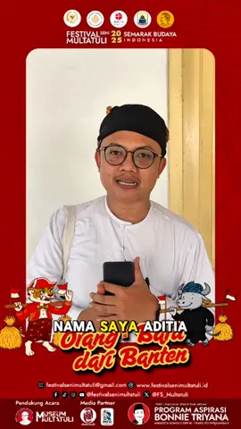 Penasaran apa saja harapan dan pesan Kang Aditia? Yuk simak videonya sampai habis! 🙌 --- Acara ini terselenggara berkat Program Aspirasi Bonnie Triyana (Anggota Komisi X DPR RI), Kementerian Kebudayaan RI, Badan Riset dan Inovasi Nasional (BRIN), dan Pemerintah Kabupaten Lebak. --- Ikuti informasi terbaru rangkaian kegiatan Festival Seni Multatuli 2025 Semarak Budaya Indonesia melalui media sosial: Instagram | TikTok | Facebook | YouTube Channel: @festivalsenimultatuli X (Twitter): @FS_Multatuli Baca lebih banyak informasi di: www.festivalsenimultatuli.id ---- #FestivalSeniMultatuli, #FSM2025, #SemarakBudayaIndonesia, #DPRRI