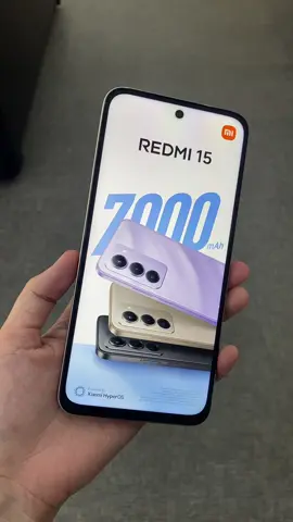 Berikut Spesifikasinya: ✨ Redmi 15 – Gede, Kenceng, Awet! ✨ 📱 Layar 6.9” FHD+ 144Hz super smooth ⚡ Snapdragon® 685, multitasking ngebut 🔋 Baterai 7000 mAh + fast charging 33W 📸 Kamera utama 50MP jernih abis 💧 Tahan cipratan air & debu (IP64) #redmi #redmi15 #promoguncang1010 #promogajian 