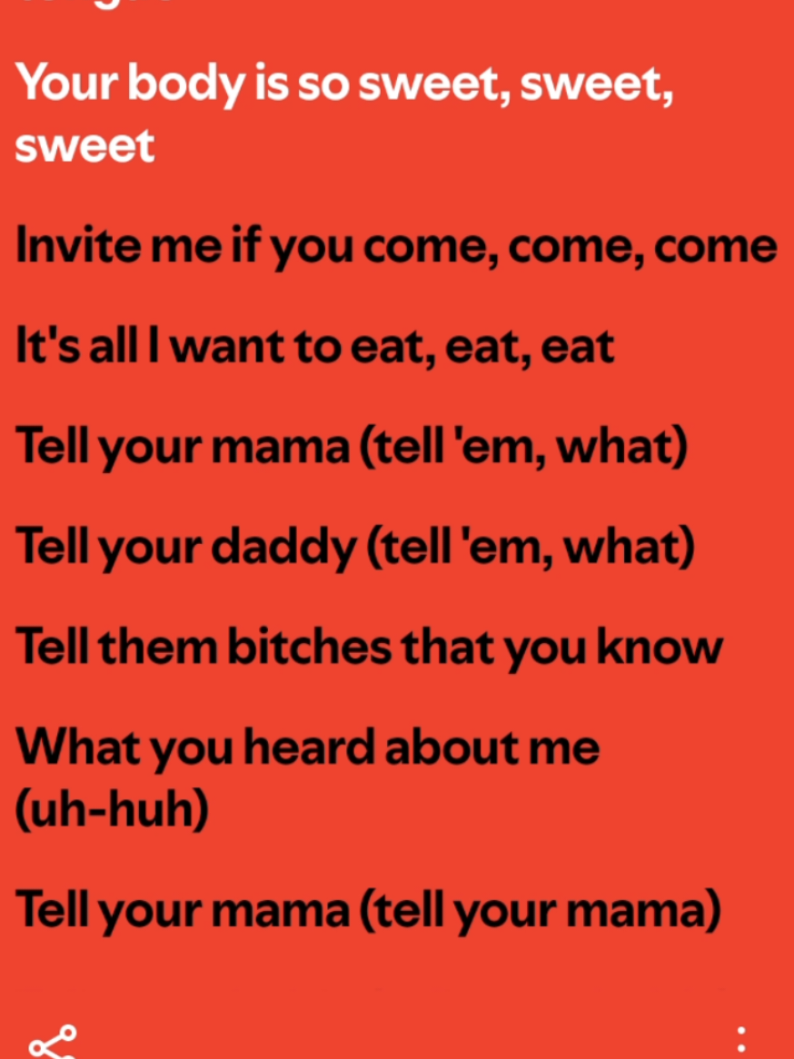 Sugar On My Tongue - The Creator #lyrics #fyp #fullsonglyrics #spotify #fy