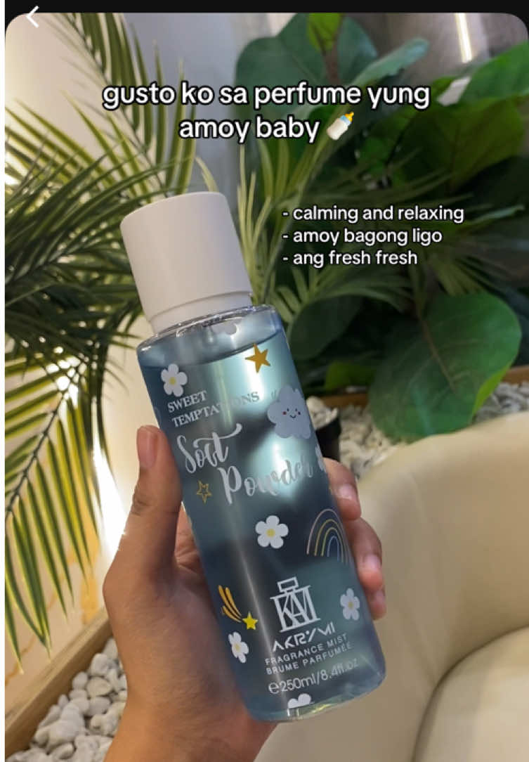 amoy baby powder kahit pawisan! 😩🩵 #perfumeforwomen #sweettemptation #softpower #amoybaby #trendingperfume 