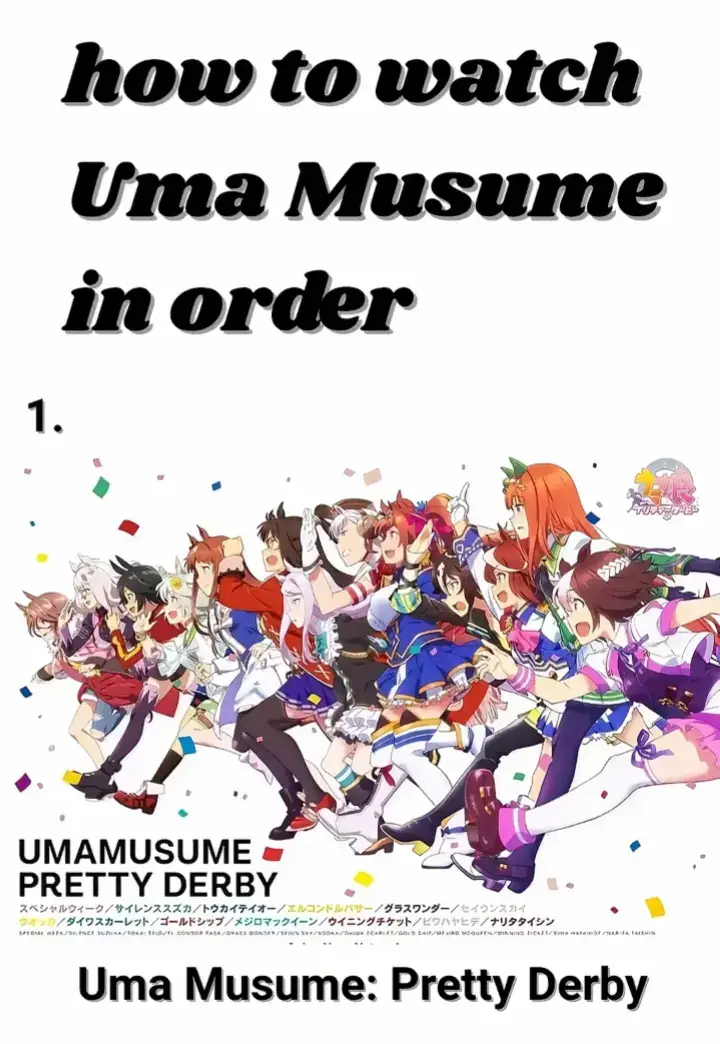 HOW TO WATCH UMAMUSUME IN ORDER#umamusume #anime #FYP #agnestachyon #oguricap 