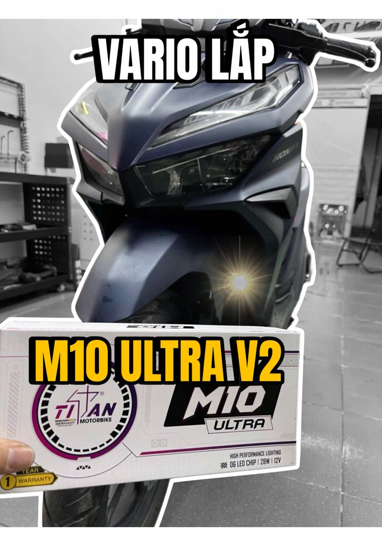 Hôm nay ! Mình có VARIO lắp M10 ULTRA V2 , đối với VARIO không có nút passing thì mình làm nút passing nha ae !!! #Vario #m10ultrav2 #thầnđènq12 #Imc_1997 #dentrosang 