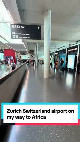 This is the beautiful Zurich Airport in Switzerland. This is the International area located at E gates so follow the signs. It was very busy but clean and nice inside. Found it fairly easy to transfer through. #zurichairport #internationalterminal #viraltoktok #viralvideo #luxurytraveladvisor 