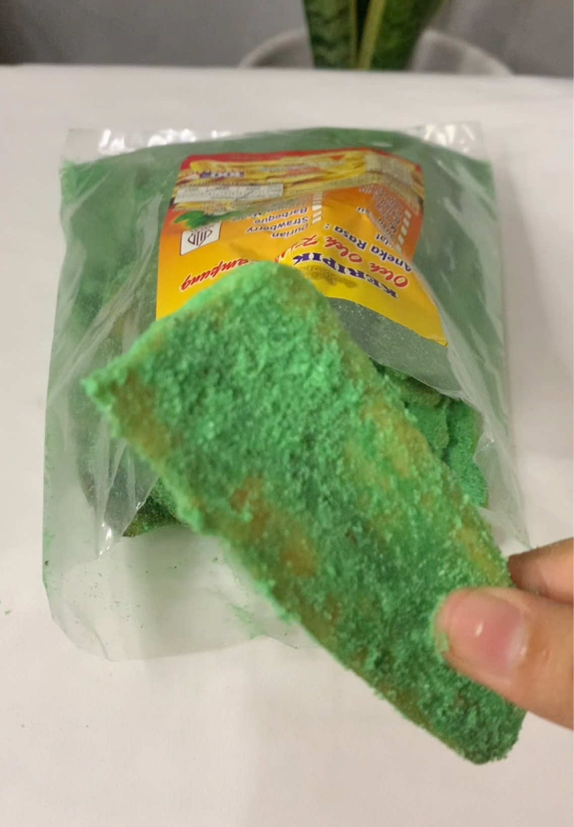 Pisang rasa greentea? Ada yg udah pernah coba juga?🥰 #pisangcoklat #pisanggreentea #keripikpisangkhaslampung #asmrsounds 