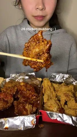 24 CHICKENNNN #mukbang #food #FoodTok #chicken #filipinofood #cravings #latenightcravings 