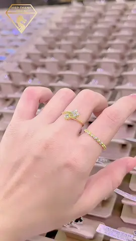 Nhẫn hoa đá tấm (610) #kimphathiepthanh1 #hiepthanhjewelry #trending #xuhuong #610 