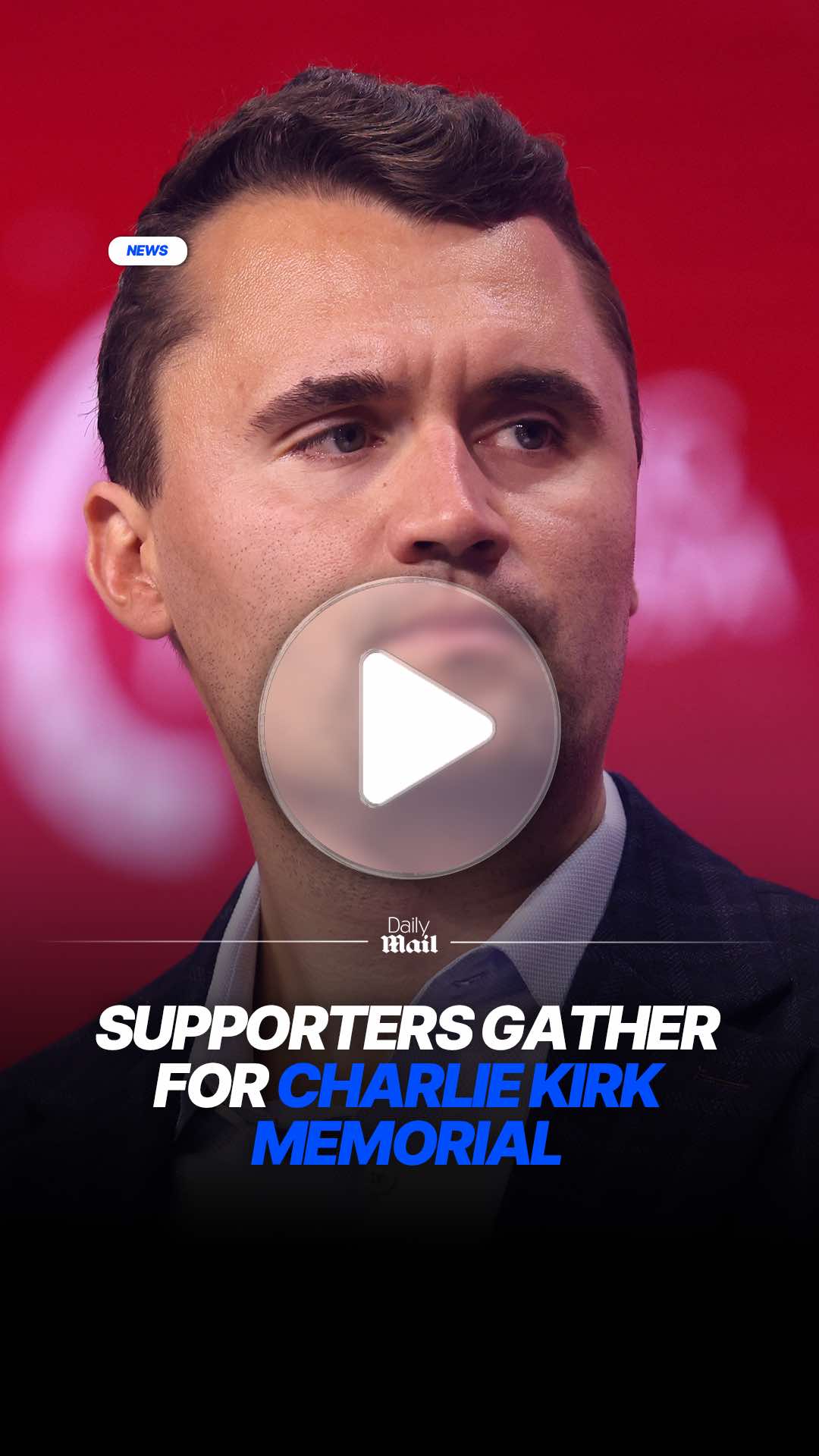 Supporters have started to gather in Arizona ahead of the memorial service for conservative commentator Charlie Kirk, who was shot and killed earlier this month. His memorial service is expected to draw thousands as well as U.S. President Donald Trump and Kirk's widow Erika. #president #trump #charliekirk #memorial #arizona