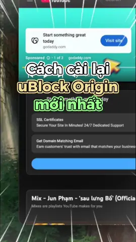Replying to @su ba trót Bạn khó chịu vì Chrome phiên bản mới không còn dùng được uBlock Origin? Mình sẽ chỉ cho bạn cách bật lại extension chặn quảng cáo này chỉ với vài bước đơn giản. Xem xong là lướt web mượt như ngày xưa, không còn quảng cáo làm phiền nữa! 👉 Follow mình để cập nhật thêm nhiều mẹo công nghệ hay ho nhé! #LearnOnTikTok #ThanhCongNghe #J2TEAM #JUNO_OKYO #chrome @@2610ahuht 