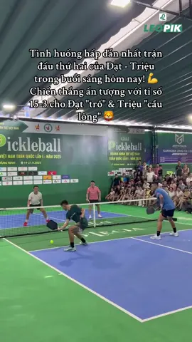 Tình huống hấp dẫn nhất trận đấu thứ hai của Đạt - Triệu trong buổi sáng hôm nay! 💪 Chiến thắng ấn tượng với tỉ số 15-3 cho Đạt 