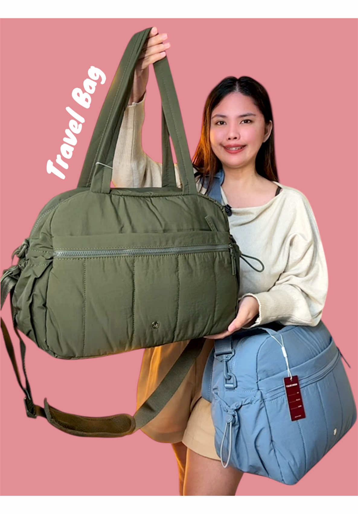 ‼️Nylon Travel Carry Bag Sale from Mumu Select‼️ Disclaimer: Price may vary after the promotion ends so checkout now. 🛒😊 #travelbag #carryonbag #nylonbag #largecapacitybag #travelhack 