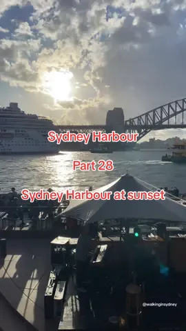 Sydney Harbour🌅🌁🛳️ - Part 28: Sydney Harbour at sunset. Sydney, Australia🇦🇺. #sydney #australia #walkinginsydney #sydneyharbour #sunset 