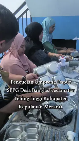 Pencucian Ompreng Dapur SPPG Desa Banglas #Mbg