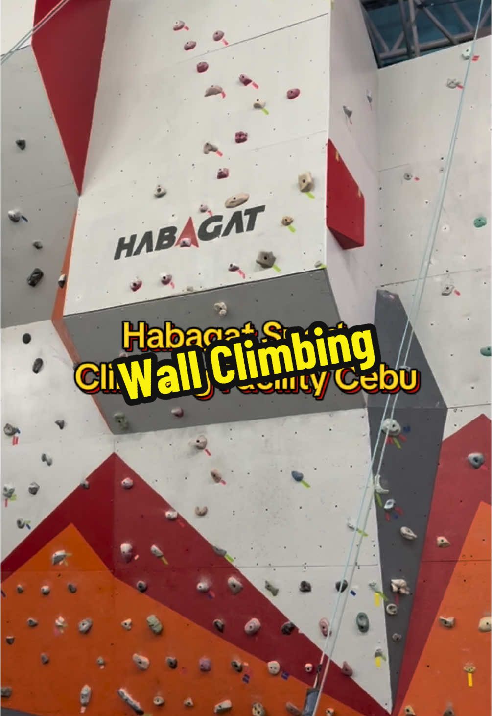 Wall Climbing for only 300 pesos #cebu #fyp #habagat #climbingfacility #metrosports #wallclimbing 