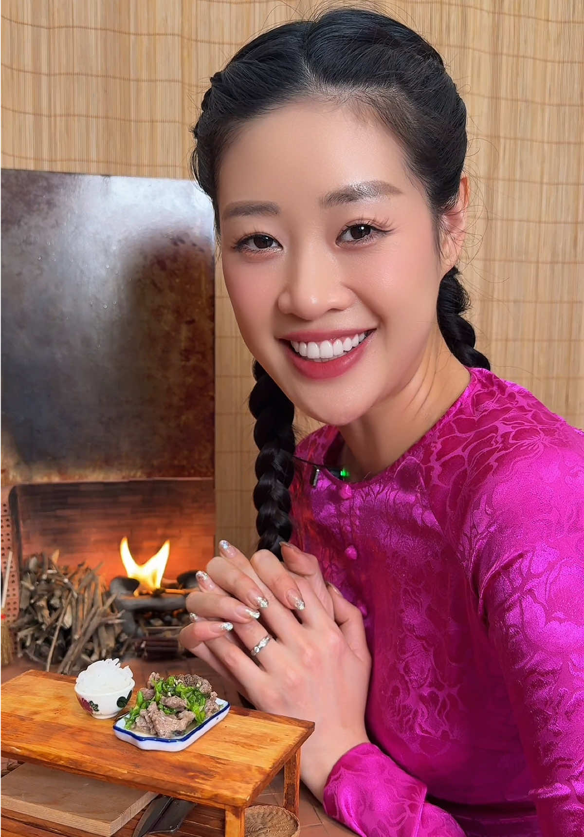 Bò xào bông thiên lý, mời cả nhà dùng cơm với Vân nha #khanhvan #nguyentrankhanhvan #tiktokgiaitri #tiktokviral #xuhuong  