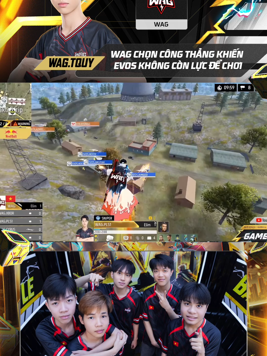 🔥 Sự quyết đoán của WAG đã buộc EVOS phải chững lại #FreeFire #GamingOnTikTok #ffwssea2025fall #strikeandrise #redbullfreefire