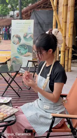 Bánh nướng hay bánh dẻo 🥮 workshop gốm mùa trung thu #ceramics #workshop #Canpus #xuhuong #fyp 