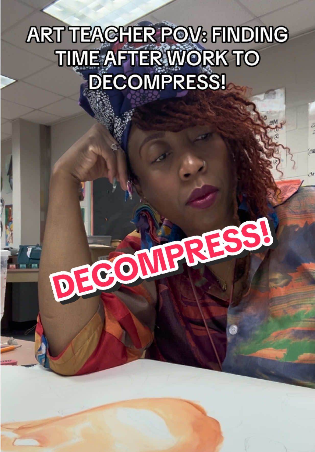 MUSIC ON! VIBES HIGH! IT’S IMPORTANT TO DO THIS FOR ME💙 #artteacher #teachart #fyp #teachertok #artwork 