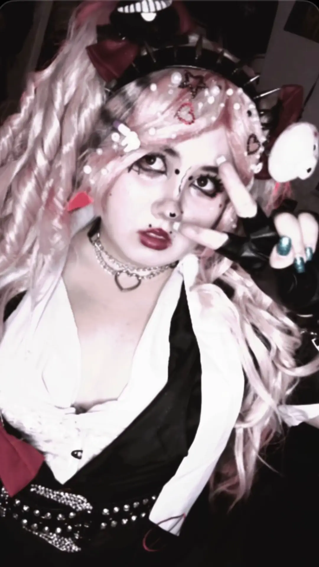 Im a minor ⚠️ #junkoenoshima 🐻‍❄️🏫 || #leeleecosplay  #swedishcosplayer #cosplayerfyp  #danganronpa 