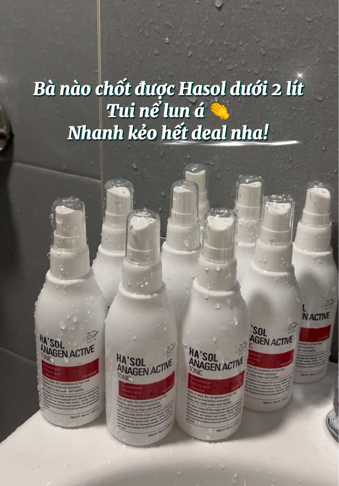 Xịt Hasol 🐢 chân ái cho tóc mọc nhanh – da đầu khỏe. Deal quá hời, tui chốt lẹ kẻo tiếc 😎 #quynhxoann0xoan #reviewchanthat #Hasol #XitMocToc #DealHot