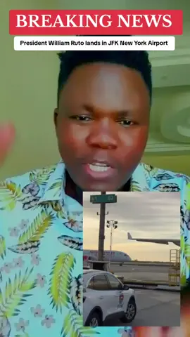 Breaking News President William Ruto lands in JFK New York Airport #fypシ゚viral🖤tiktok #trendingvideo #fypp #fypシ゚ #freepalestine 