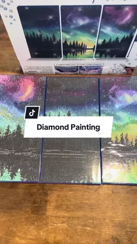 A beautiful diamond painting kit #diamondpainting #diamondart #northernlights #diamondpaintingtiktok #diamondpaintingkit 