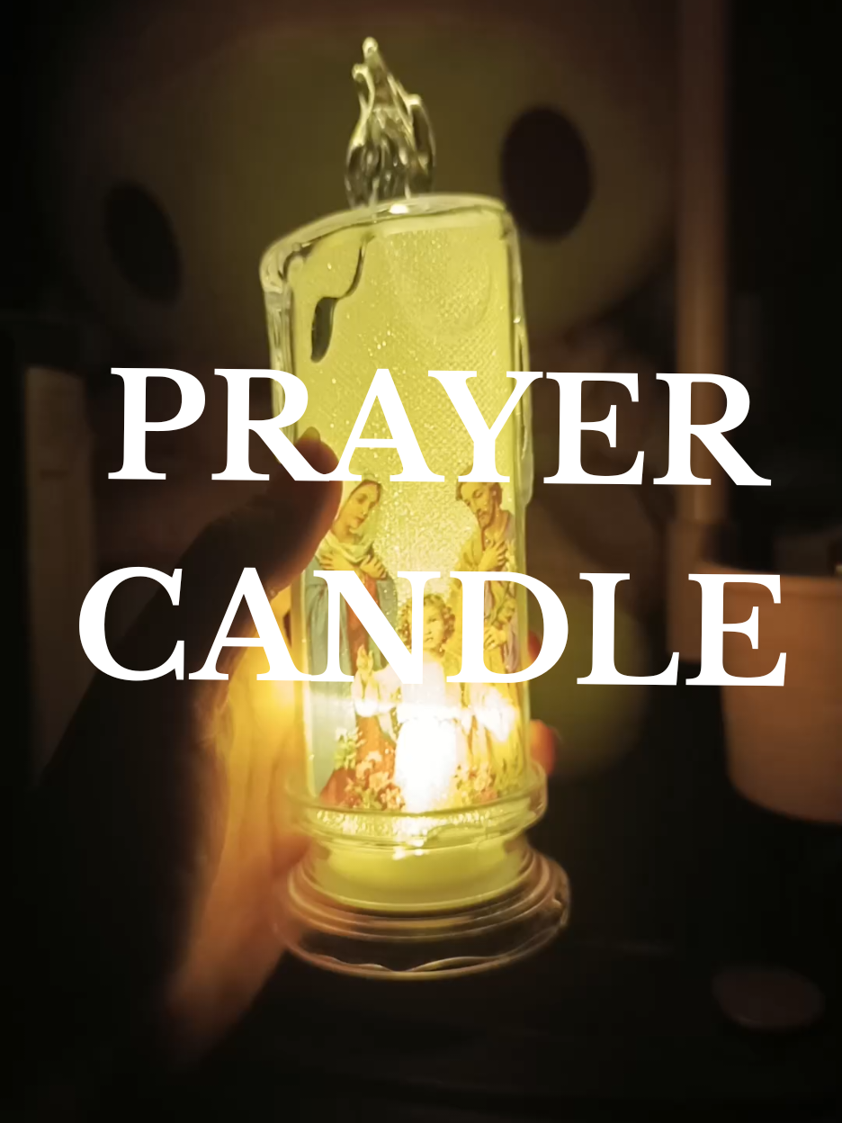 LED FLAMELESS LAMP CANDLE PRAYER CANDLE Devotional Religious 🤲🙏 #LED #LEDLAMP  #prayercandle #flamelesscandle #BLESS 