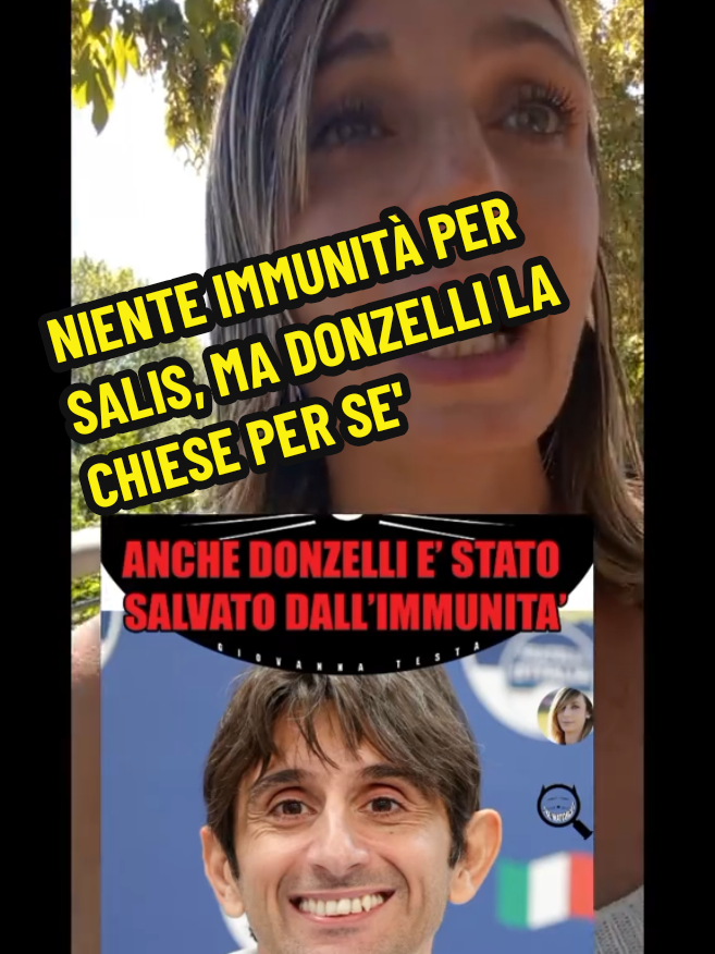 Immune o non immune? Si deciderà se dare l'immunità a Silvia Salis, uno strumento di cui i politici probabilmente abusano. Donzelli FDI, si è già detto contrario. Eppure, proprio lui, ha chiesto ed ottenuto nel 2019 l'immunità parlamentare. Anche questa estate sono stati incardinati più casi dalla giunta per le immunità parlamentari: hanno avuto l'immunità Santanchè, Renzi, Gasparri, San Giuliano. #per  #foru  #voliamoneiperte  #news #neiperteee 