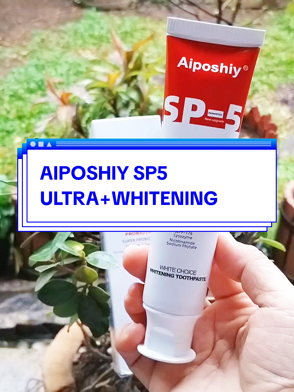 AIPOSHIY SP5 ULTRA+WHITENING bersihkan gigi kuning karang gigi membuat napas lebih segar #promoseruweekend #aiposhiy #pastagigiwhitening #pastagigipemutih #karanggigi 