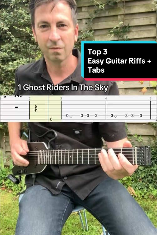 3 of the best Guitar Riffs for Beginners with Tabs Donner Hush X Pro #donnermusic #guitartabs #guitarbeginner #LearnOnTikTok 
